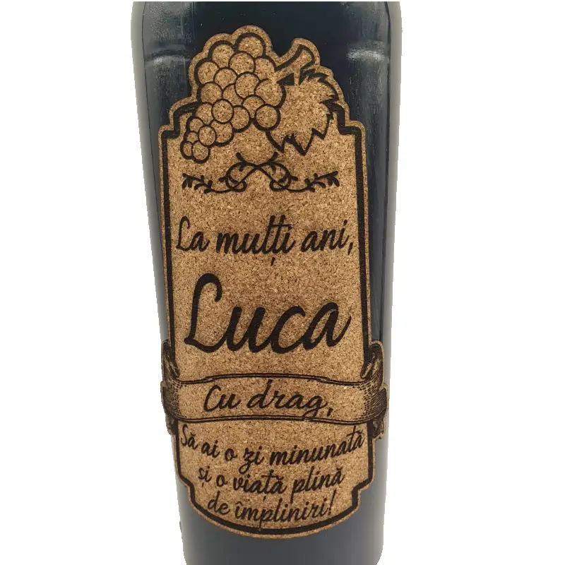 La multi ani luca, editie limitata, vin rosu cabernet sauvignon, demisec, 750ml, 13.5% alcool